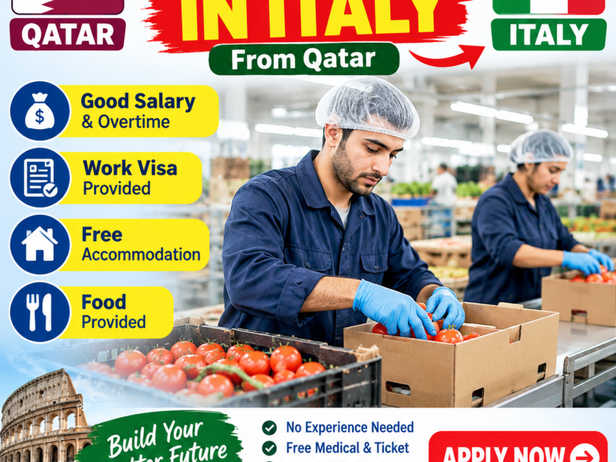 How to Apply for a Packing Job in Italy from Qatar